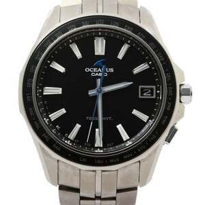 CASIO Oceanus Manta S400 Series Watch OCWS4001AJF Black Silver Titanium Men's...